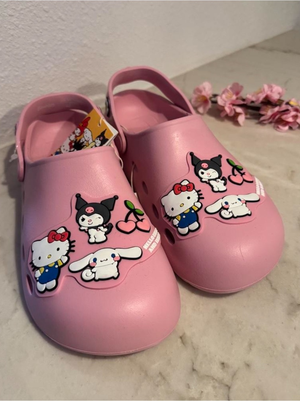 ZARA x Sanrio Hello Kitty Pink Character Clog Clogs Crocs Shoes